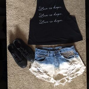 Vintage Calvin Klein high waisted shorts